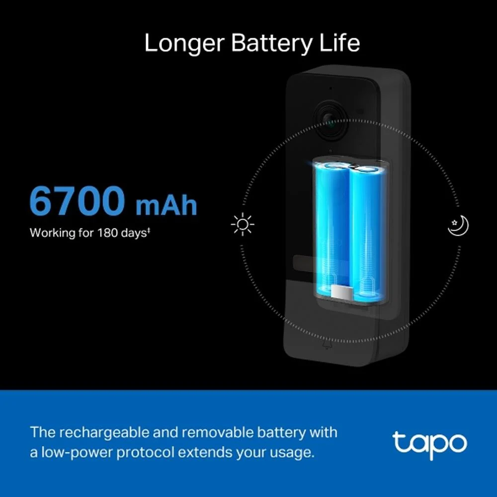 TP-Link Tapo Smart Battery Video Doorbell Camera Kit | Tapod230s1 - Image 7