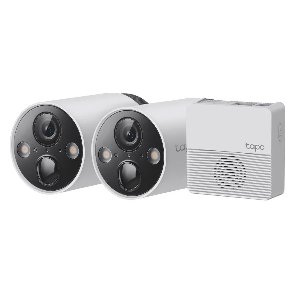 TP-Link Tapo Smart Wire-Free Indoor & Outdoor Security Camera System - White