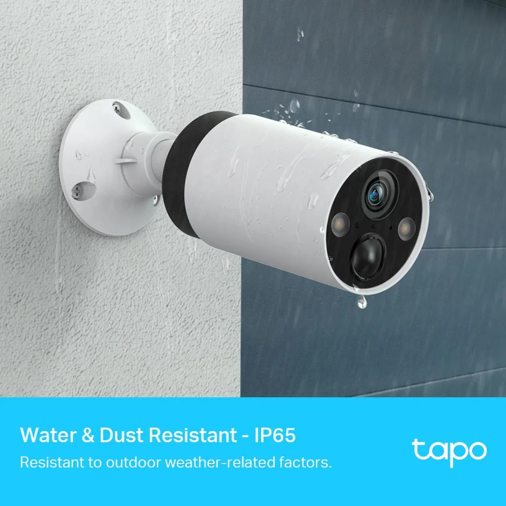 TP-Link Tapo Smart Wire-Free Indoor & Outdoor Security Camera System - White - Image 3