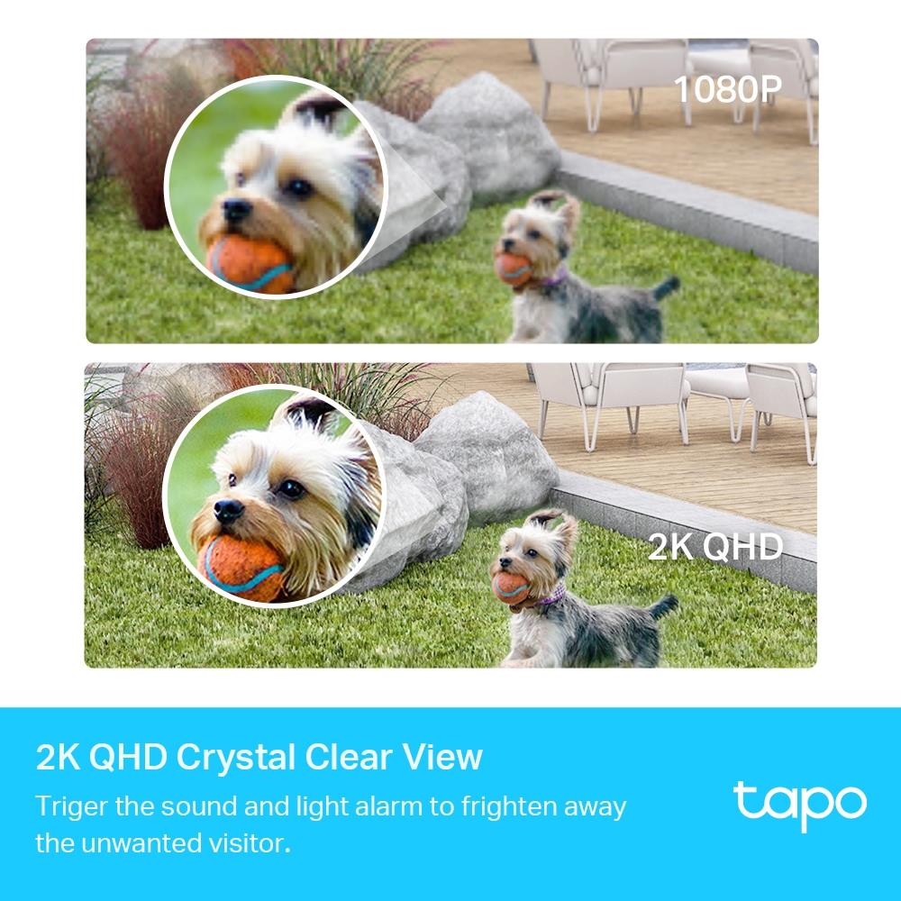 TP-Link Tapo Smart Wire-Free Indoor & Outdoor Security Camera System - White - Image 5