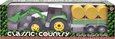 Tractor Digger & Bailer Trailer