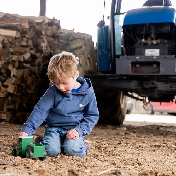 Tractor Ted & Trailer (Wooden Toy) - Image 2