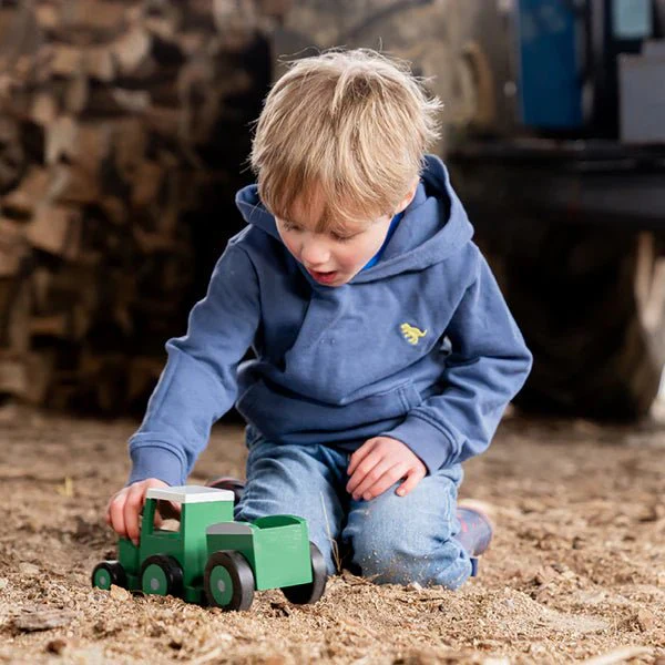 Tractor Ted & Trailer (Wooden Toy) - Image 3