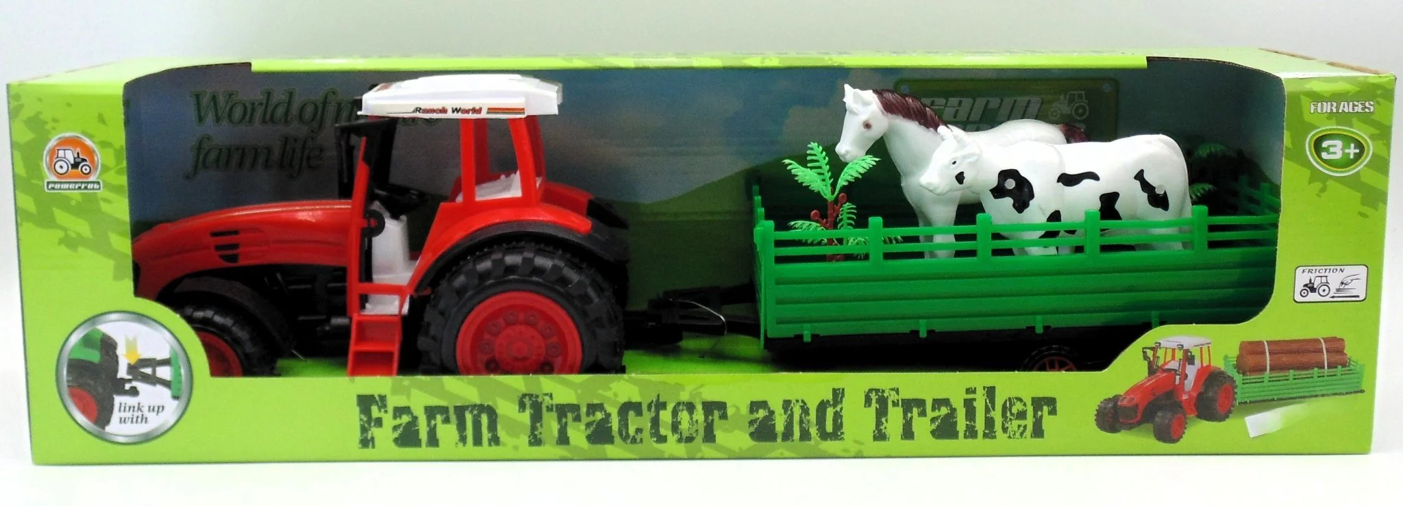 Tractor & Trailer With Animals