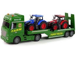 Transporter Truck With 2 Tractors With Sound & Lights 1/12 SCALE - Image 2