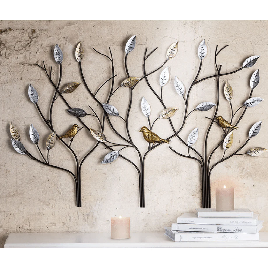 Tree with Birds Wall Art 104cm x 71cm - Image 2