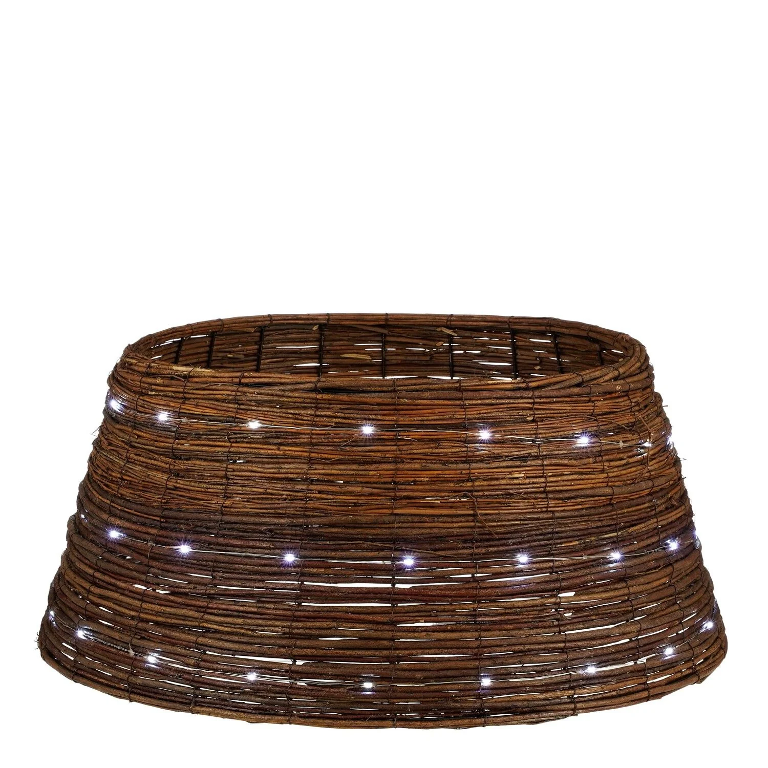Treeskirt Brown LED Battery Operated - h28xd65cm