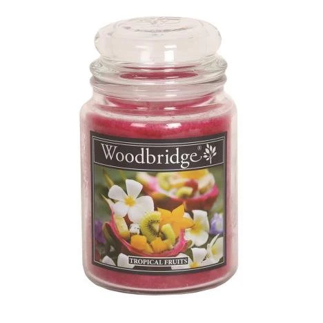 Tropical Fruits Woodbridge Large Scented Candle Jar
