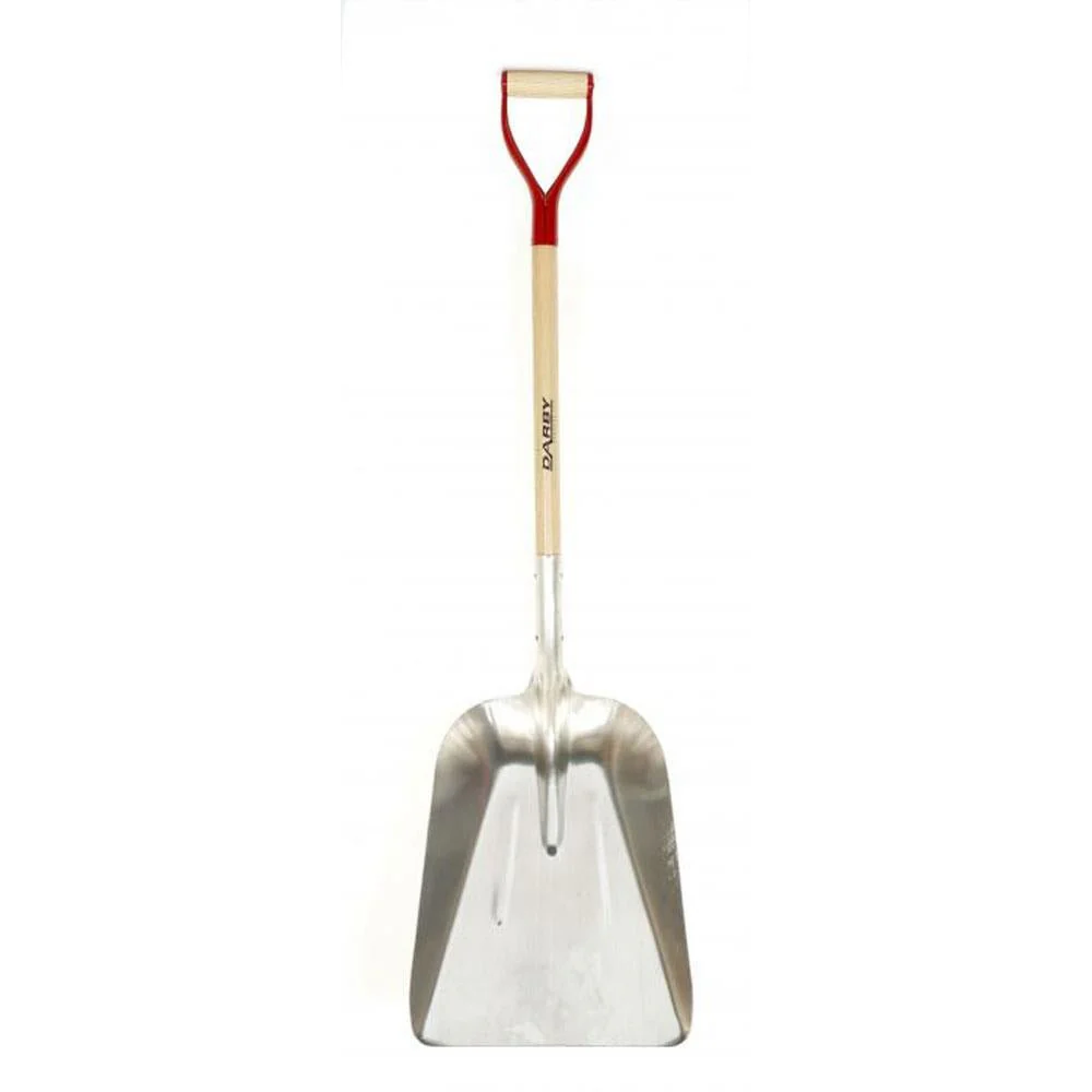 Darby Aluminium Grain Shovel Steel D-Grip (S409DMYD)
