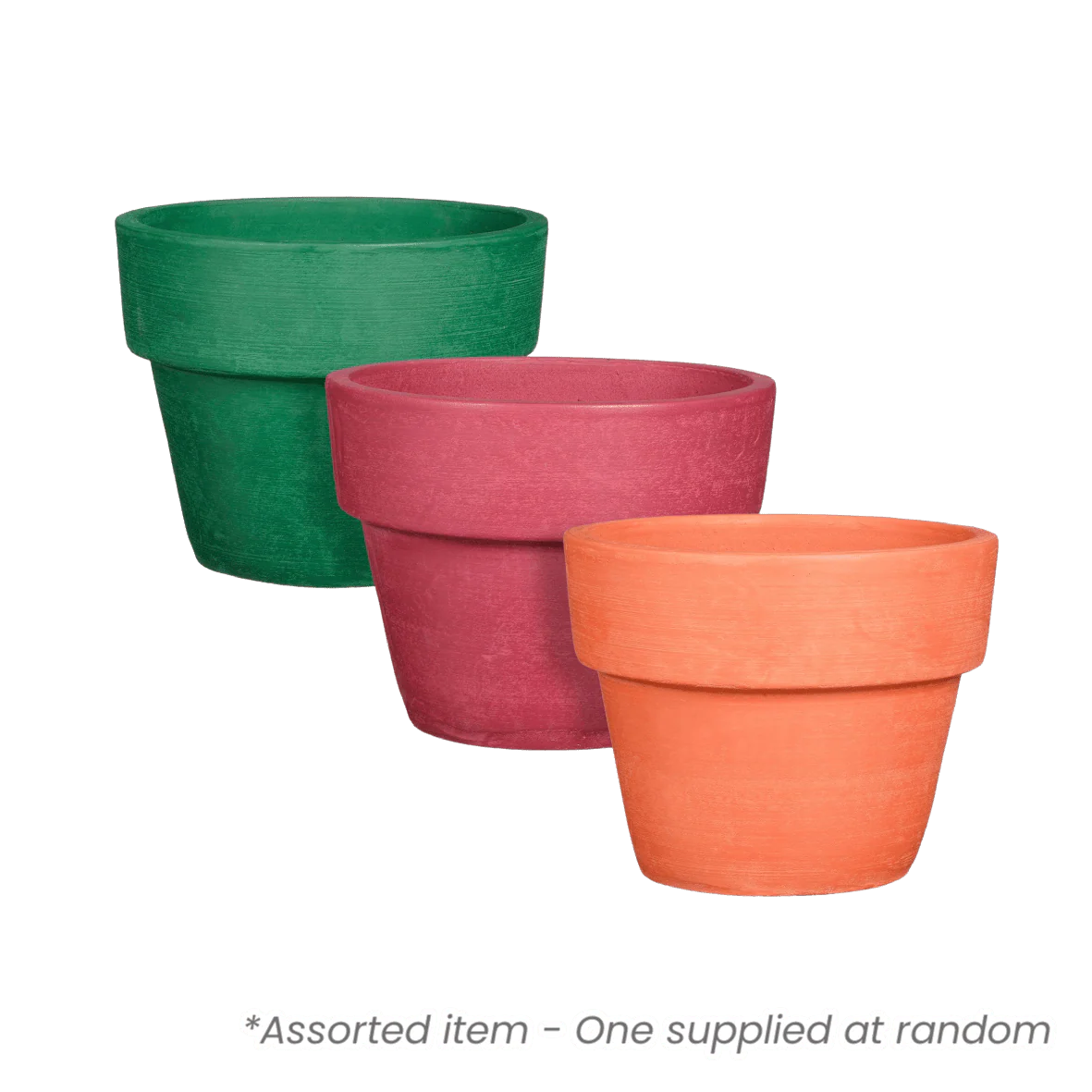Tunis Round Flower Pot Assorted - One Supplied