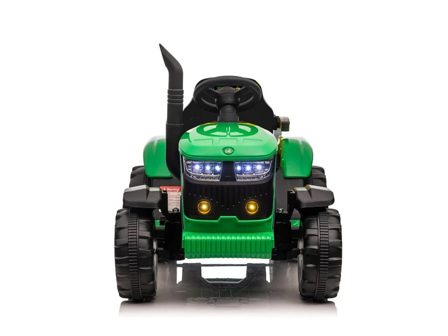 Turbo Harvest 12V Electric Ride On Tractor with Trailer Green - Image 3