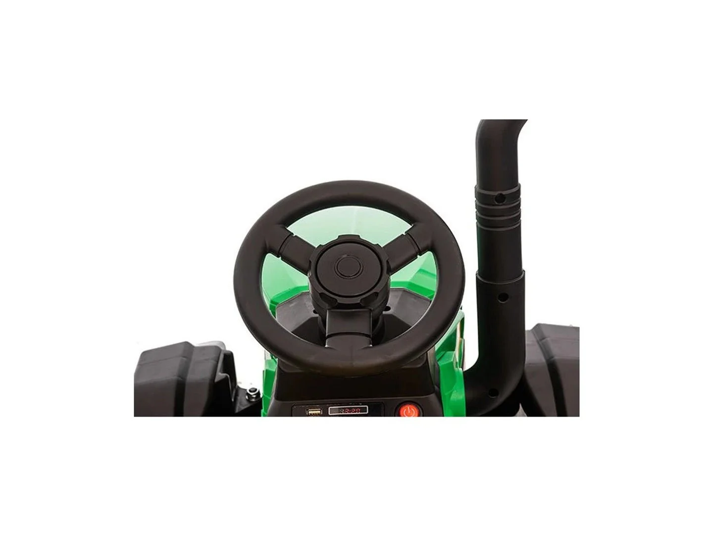 Turbo Harvest 12V Electric Ride On Tractor with Trailer Green - Image 5