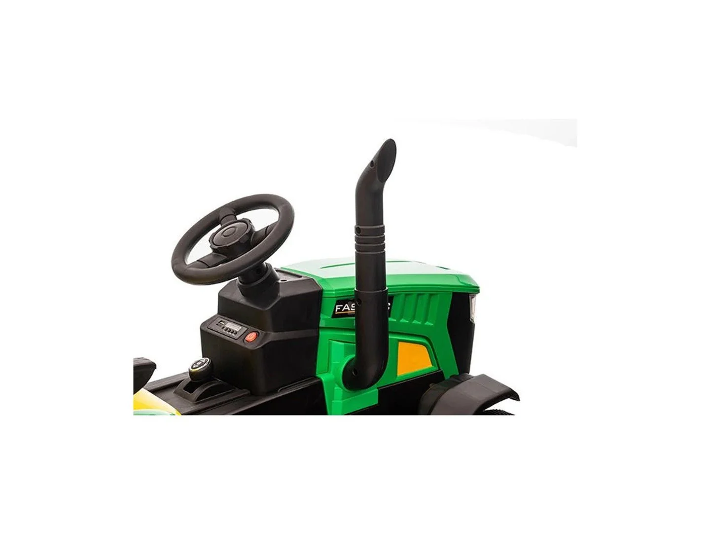 Turbo Harvest 12V Electric Ride On Tractor with Trailer Green - Image 9
