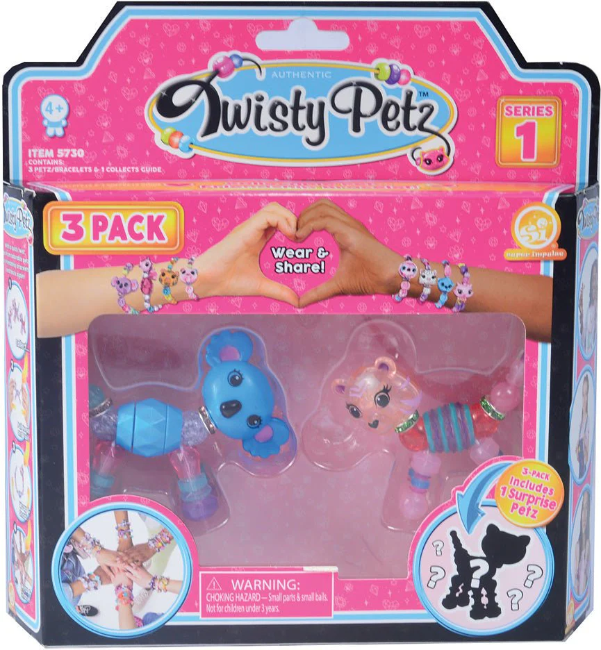 Twisty Petz Collectible Blind Bag Toy 3 Pack Assorted Styles