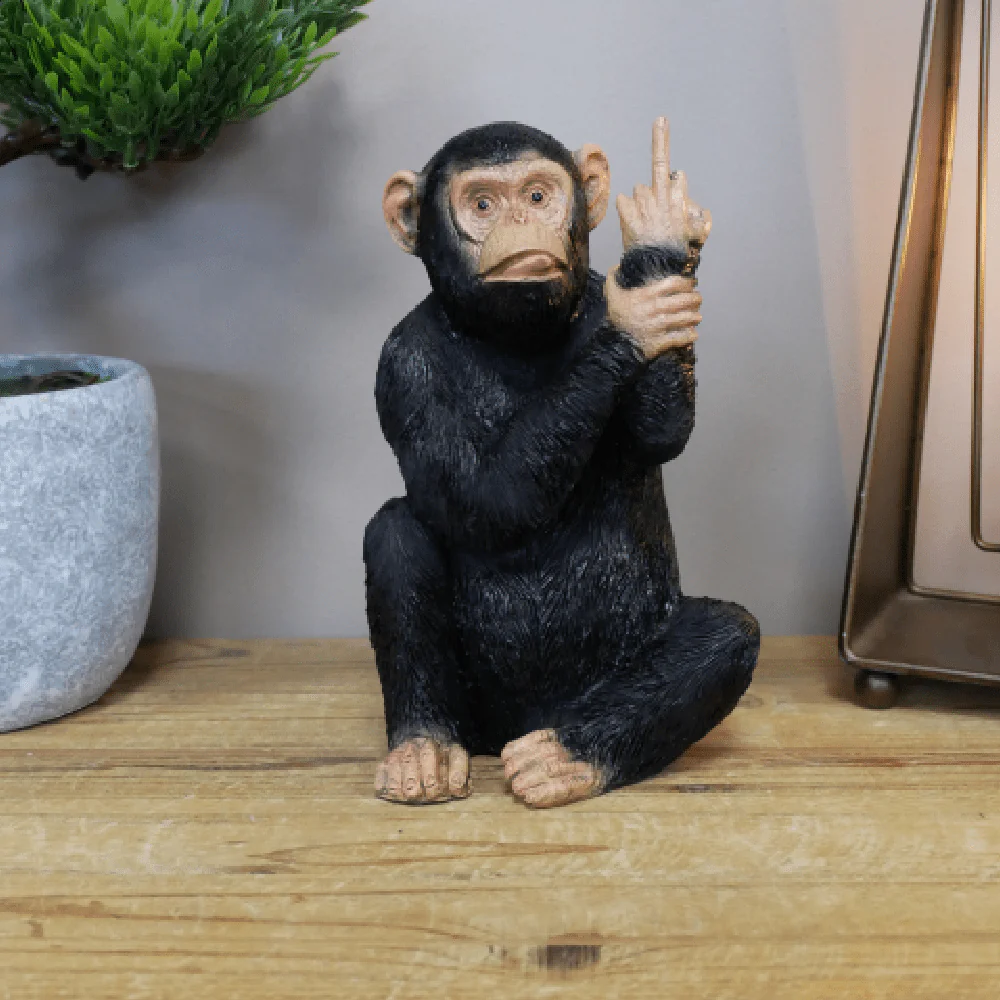 Up Yours Monkey Ornament Medium 19cm