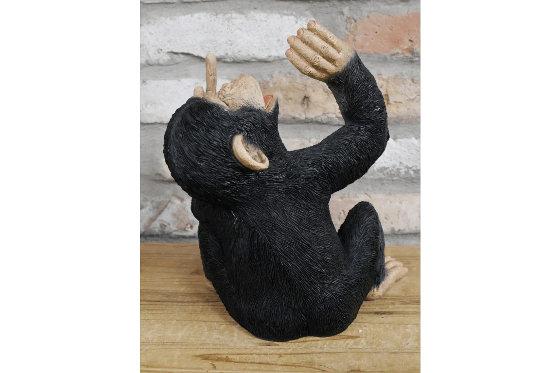 Up Yours Monkey Wine Holder 30cm - Image 3