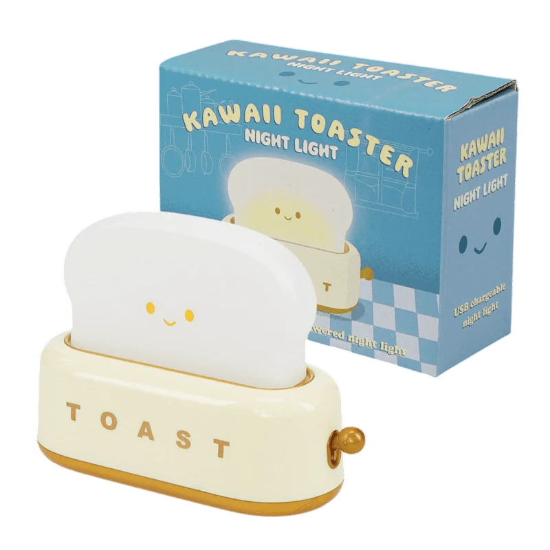 USB Rechargeable Dimmable Night Light – Kawaii Toaster - Image 4