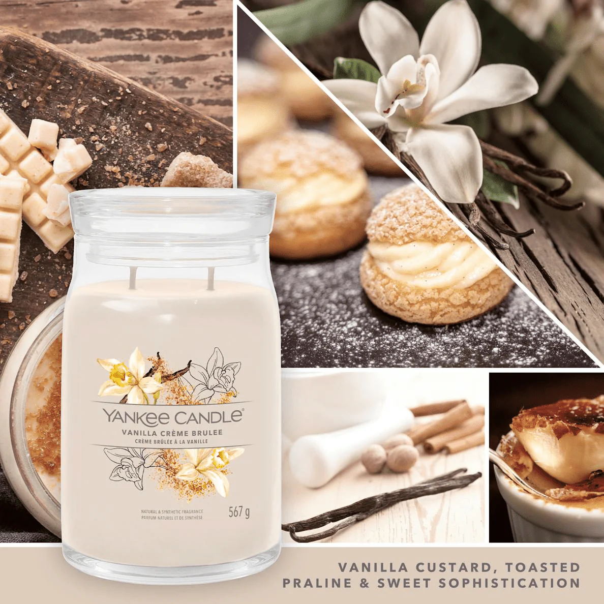 Vanilla Crème Brûlée Signature Large Jar Yankee Candle 567g - Image 3