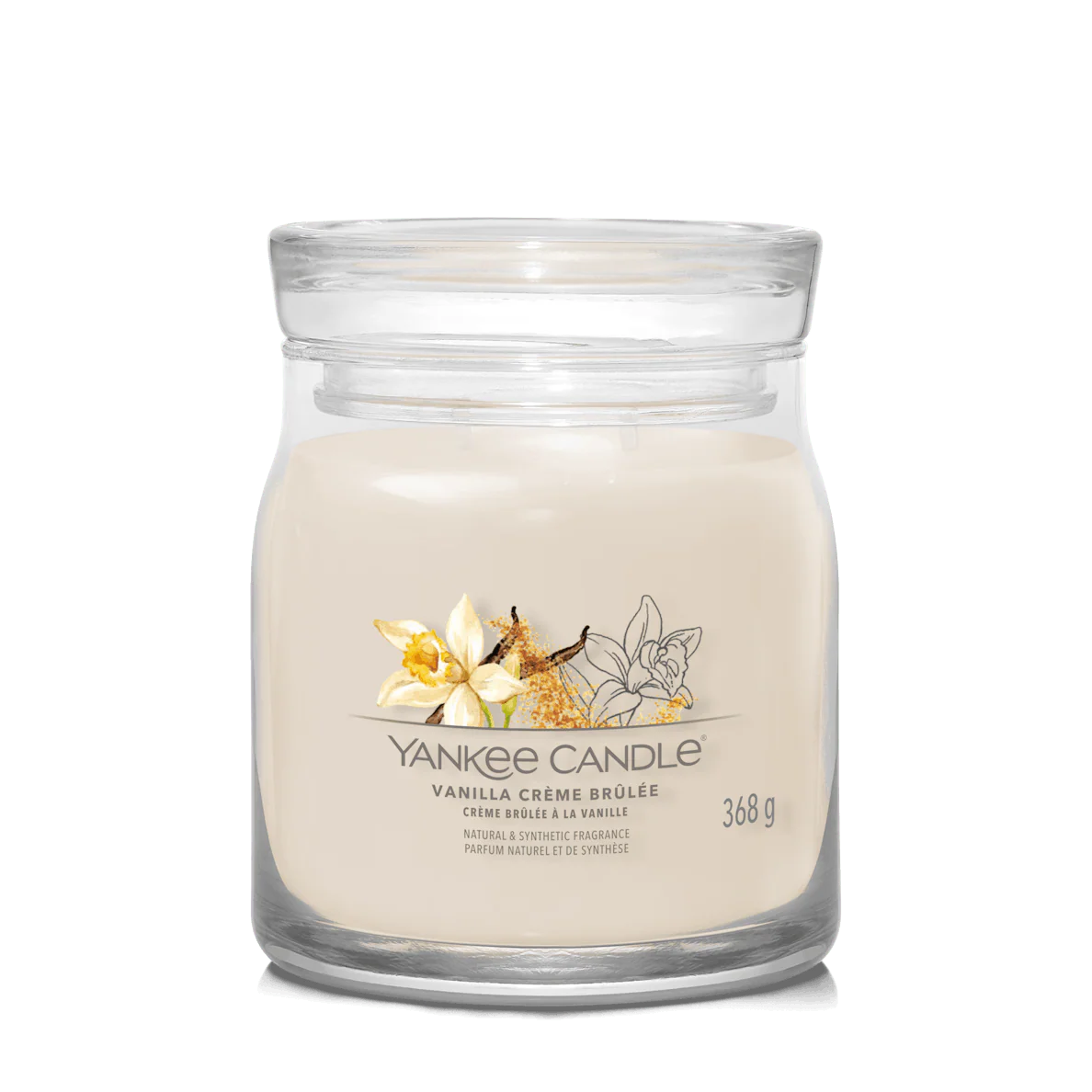 Vanilla Crème Brûlée Signature Medium Jar Yankee Candle 368g