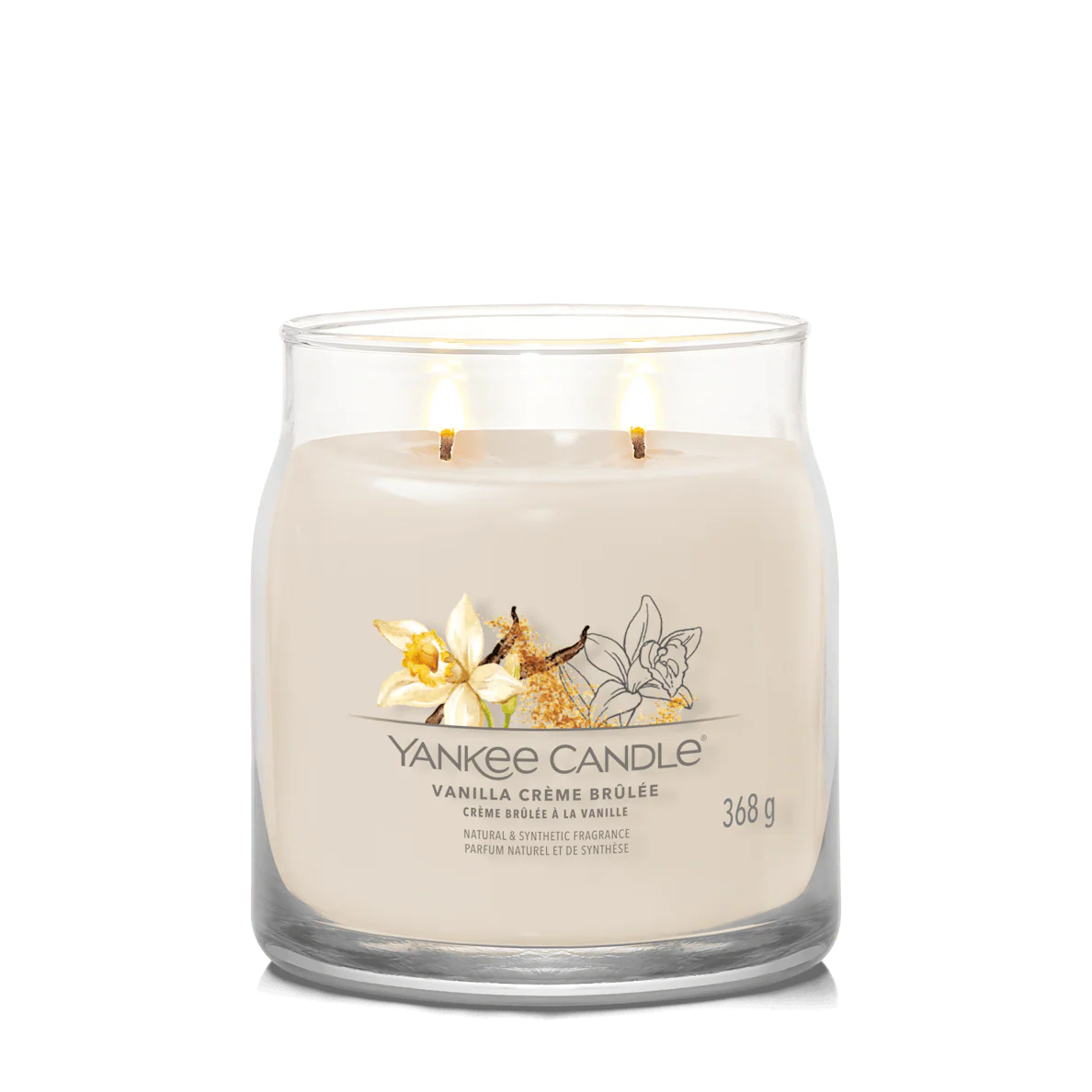 Vanilla Crème Brûlée Signature Medium Jar Yankee Candle 368g - Image 2