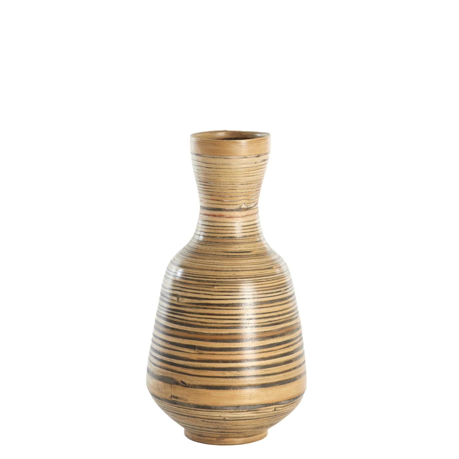 Vase Deco 22 x 40cm TULUA Bamboo Grey-Brown