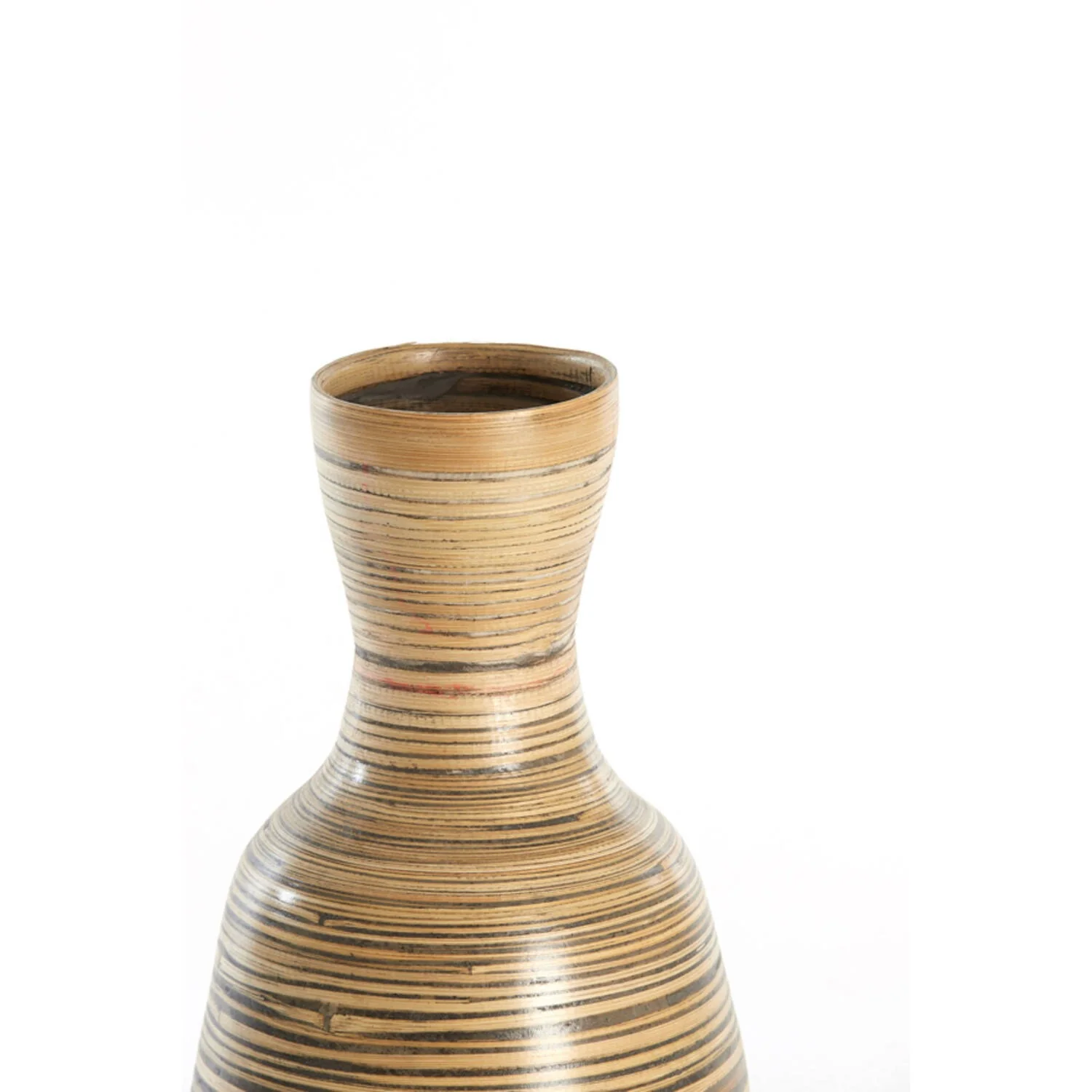 Vase Deco 22 x 40cm TULUA Bamboo Grey-Brown - Image 2