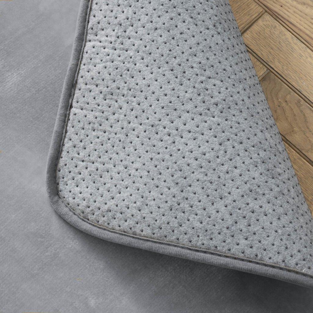 Velvet Touch Rug 120 x 170cm Silver - Image 4