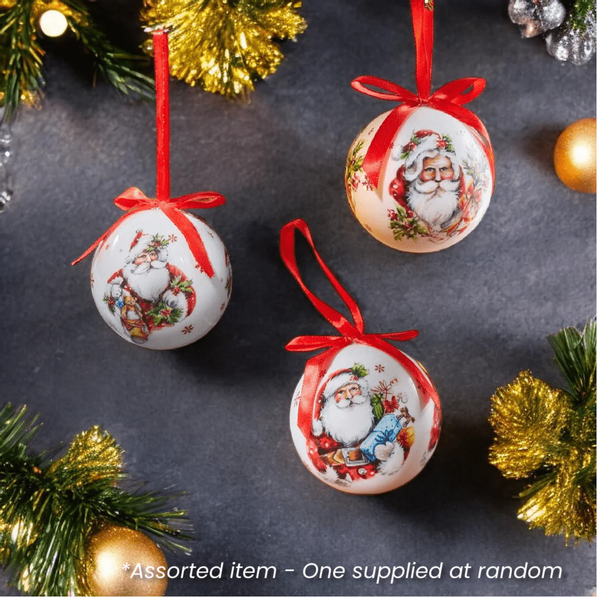 Vintage Santa Claus Bauble - One Supplied*