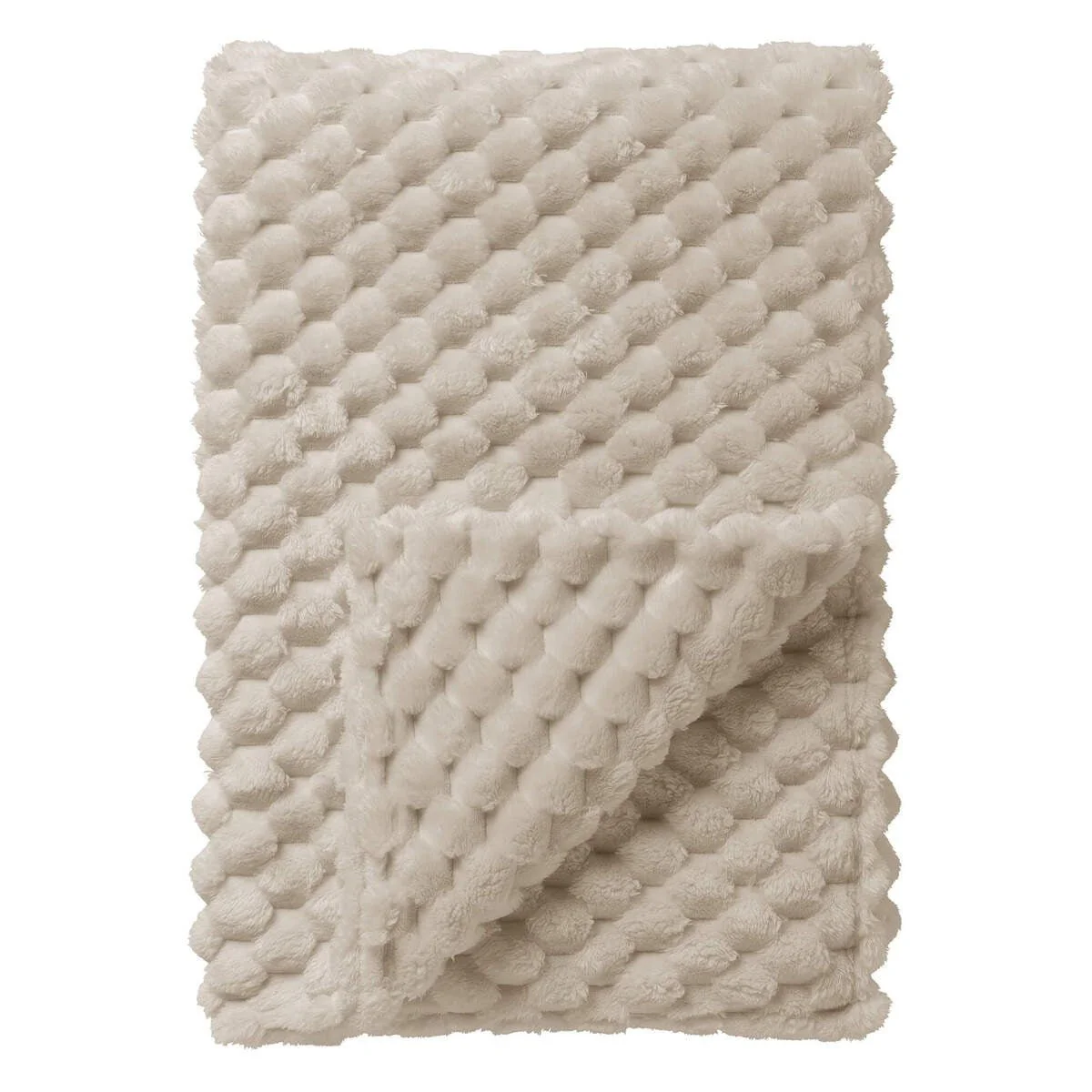 VIVIAN Fleece Throw 150 x 200cm - Pumice Stone