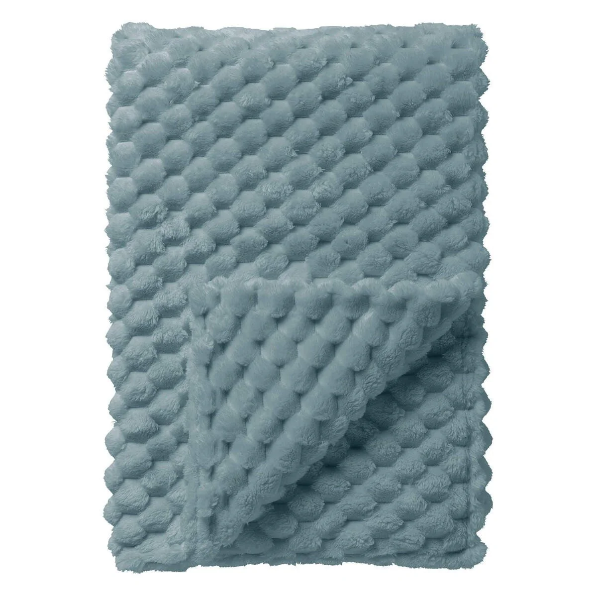 VIVIAN Fleece Throw 150 x 200cm - Sterling Blue