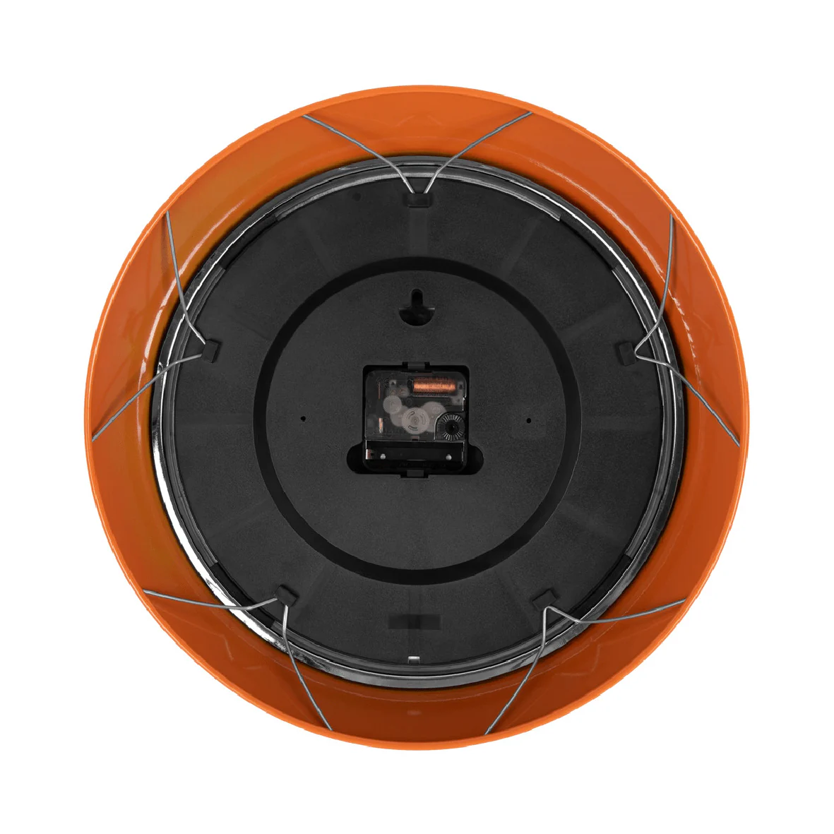 Wall Clock Modern Bright Orange - Image 5