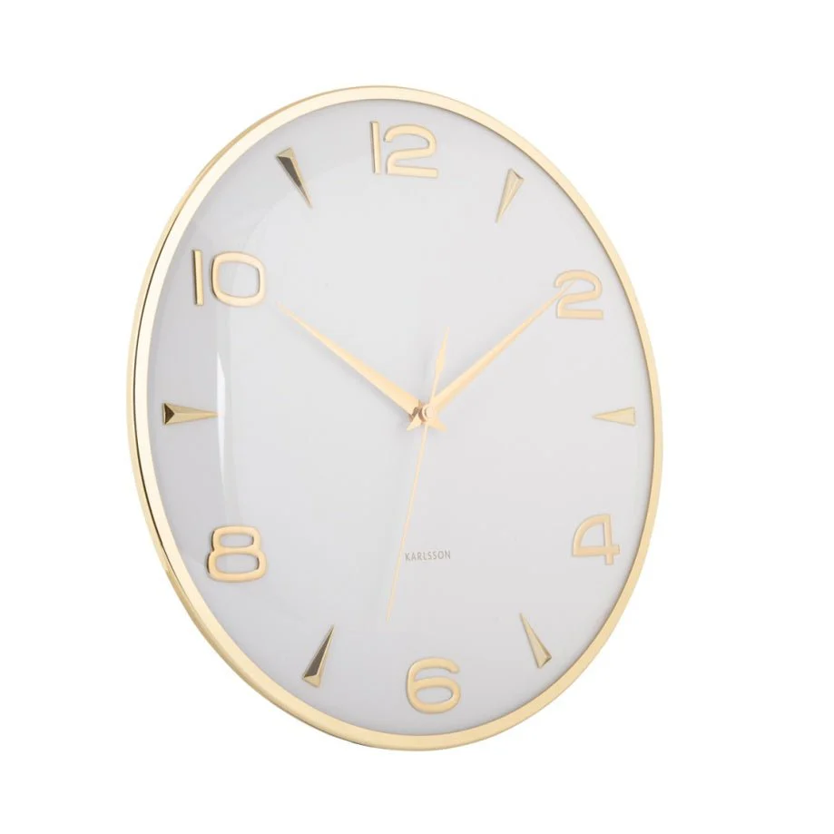 Wall Clock Sienna Glow White - Image 2