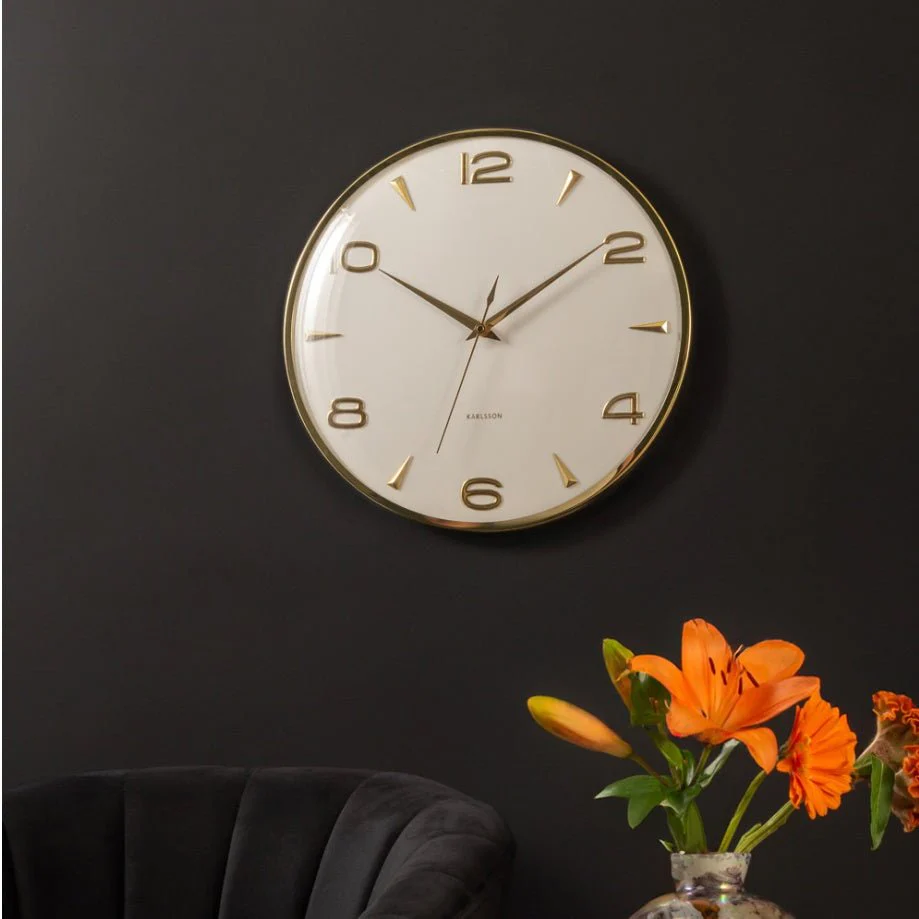 Wall Clock Sienna Glow White - Image 3