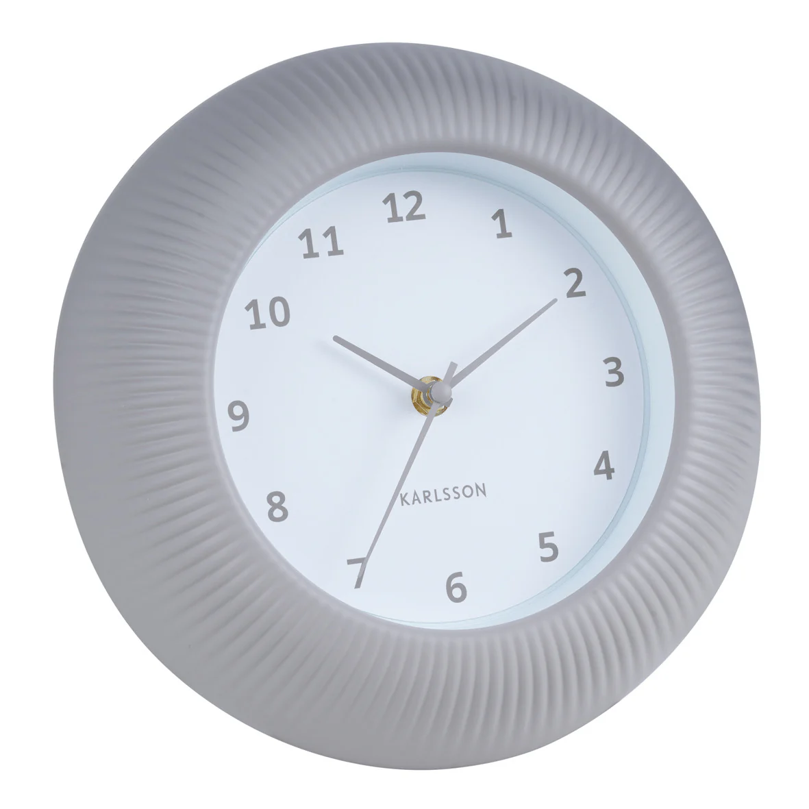 Wall Clock Tender Rib Warm Grey - Image 2