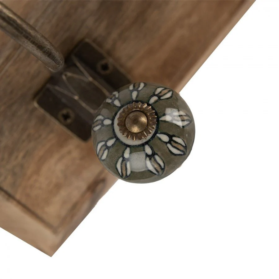 Wall Hook Set of 4 Hooks 45 x 11 x 18cm Brown Wood - Image 6