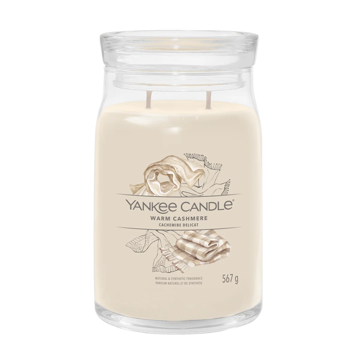 Warm Cashmere Signature Large Jar Yankee Candle 567g