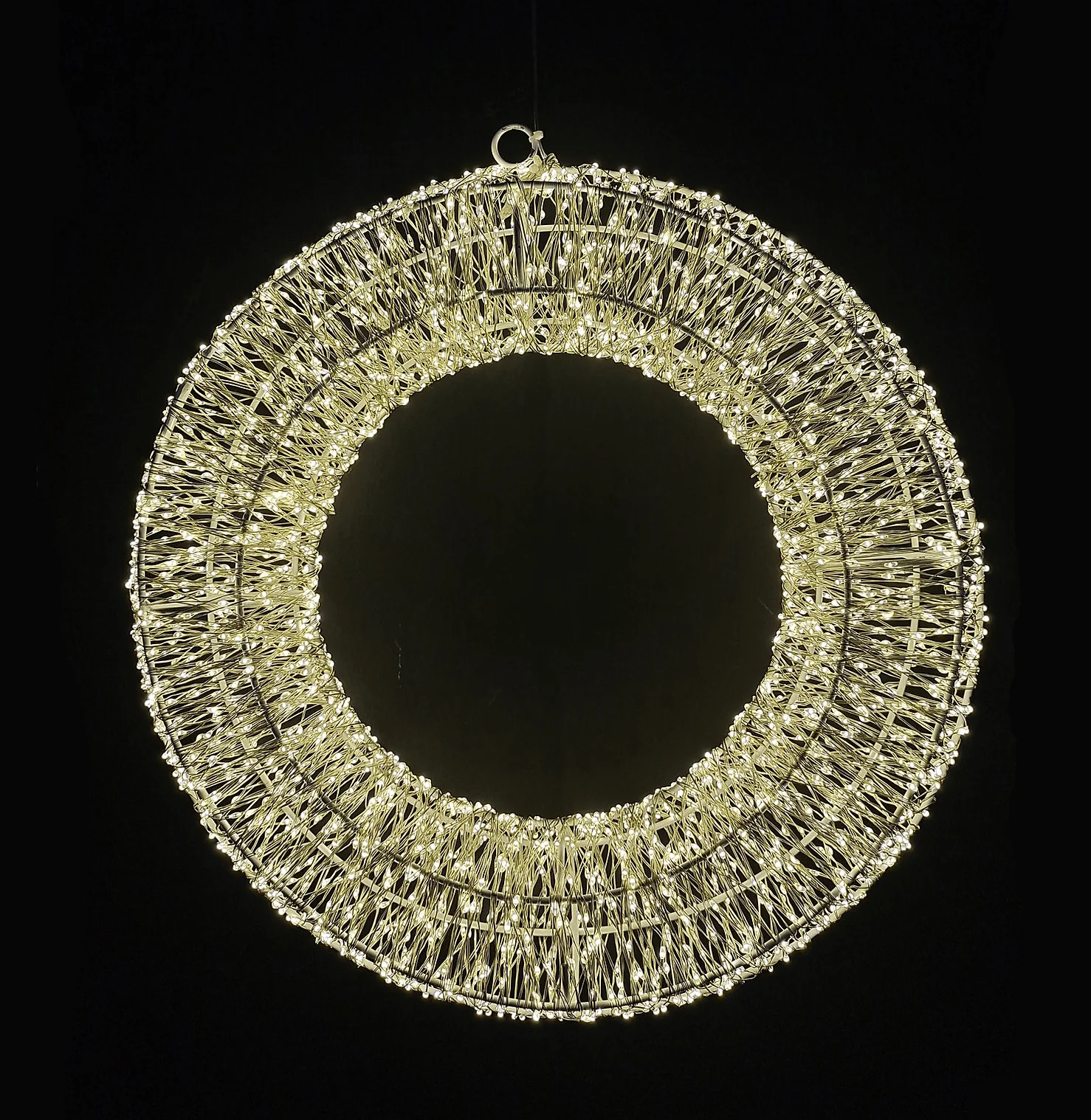 Warm White Micro LED Wreath 90cm Diameter (3ft)