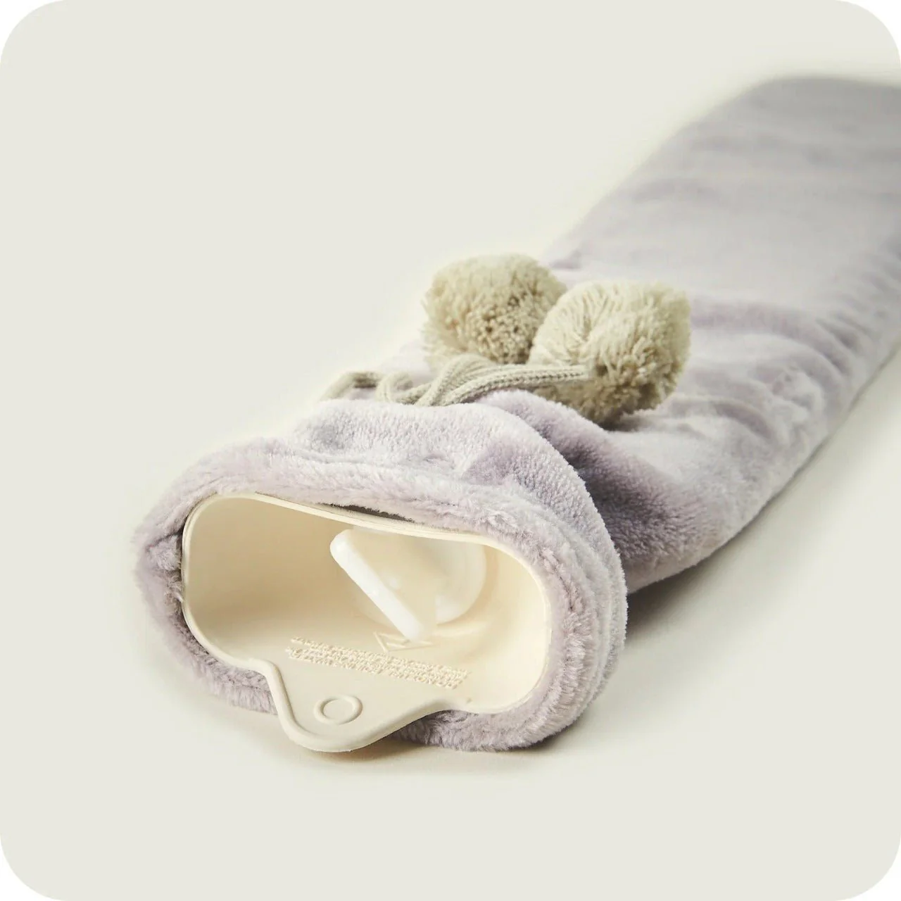 Warmies Clay Plush Fleece Cover Long Hot Water Bottle - Image 3