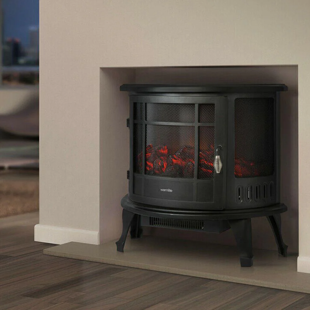 Warmlite Electric Stove Bath Log Black 1.8Kw - Image 2