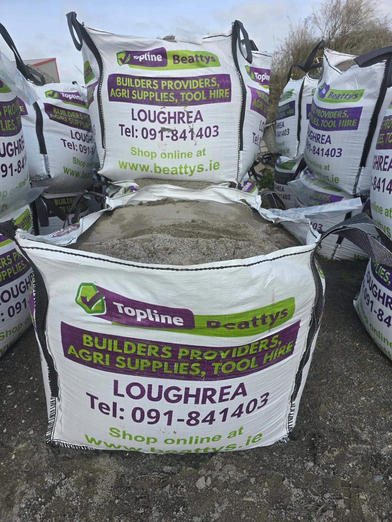 Washed Plastering Sand Ton Maxi Bag Grey