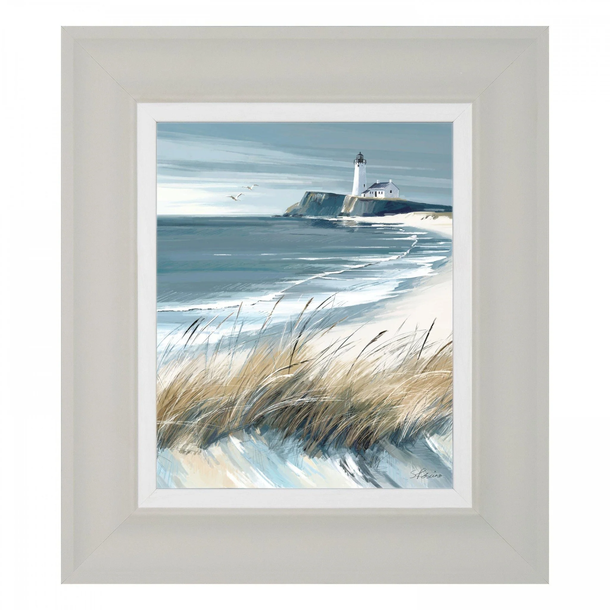 White Sails and Making Waves Framed Wall Art - Set of 2 - Image 4