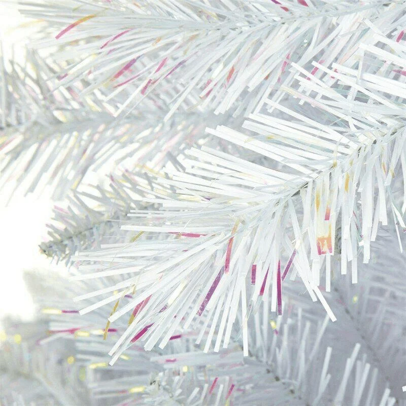 White Spruce / Iridescent Christmas Artificial Tree 2.1m (7ft) - Image 2