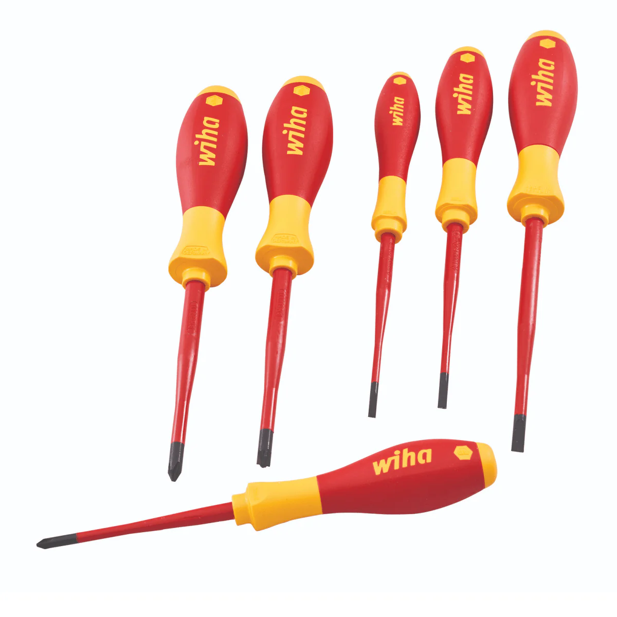 Wiha 6 Piece Slimfix VDE Screwdriver Set