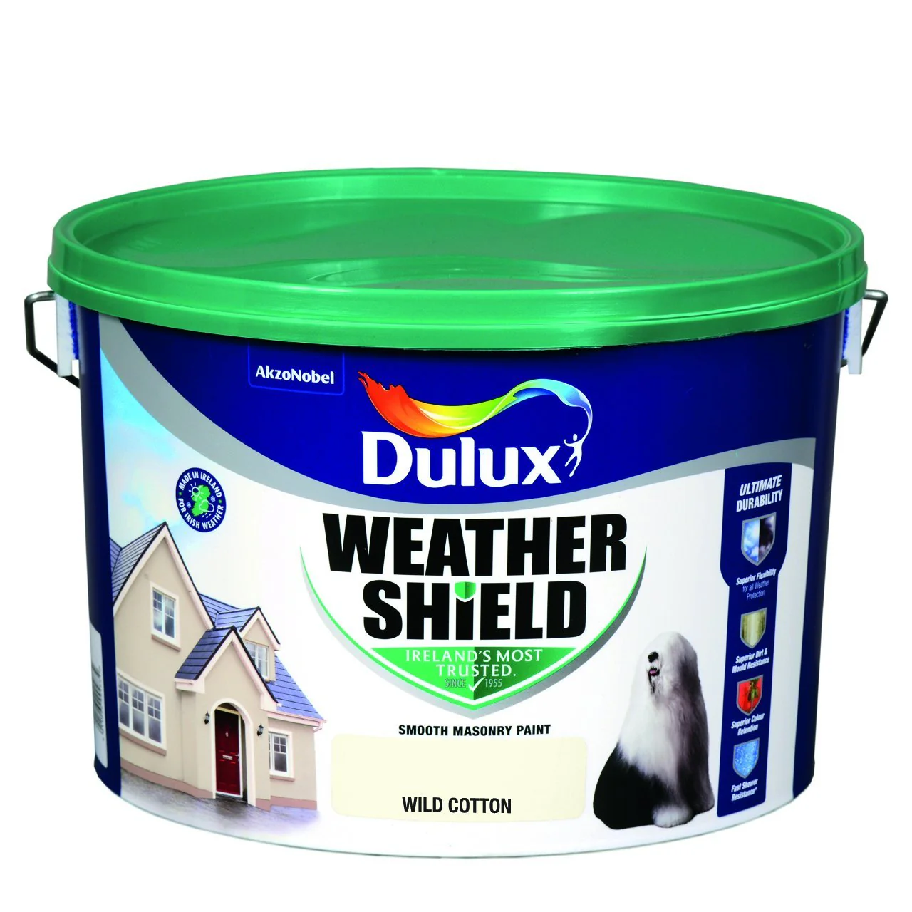 WILD COTTON  Dulux Weathershield Masonry Paint Colours - 10 Litre