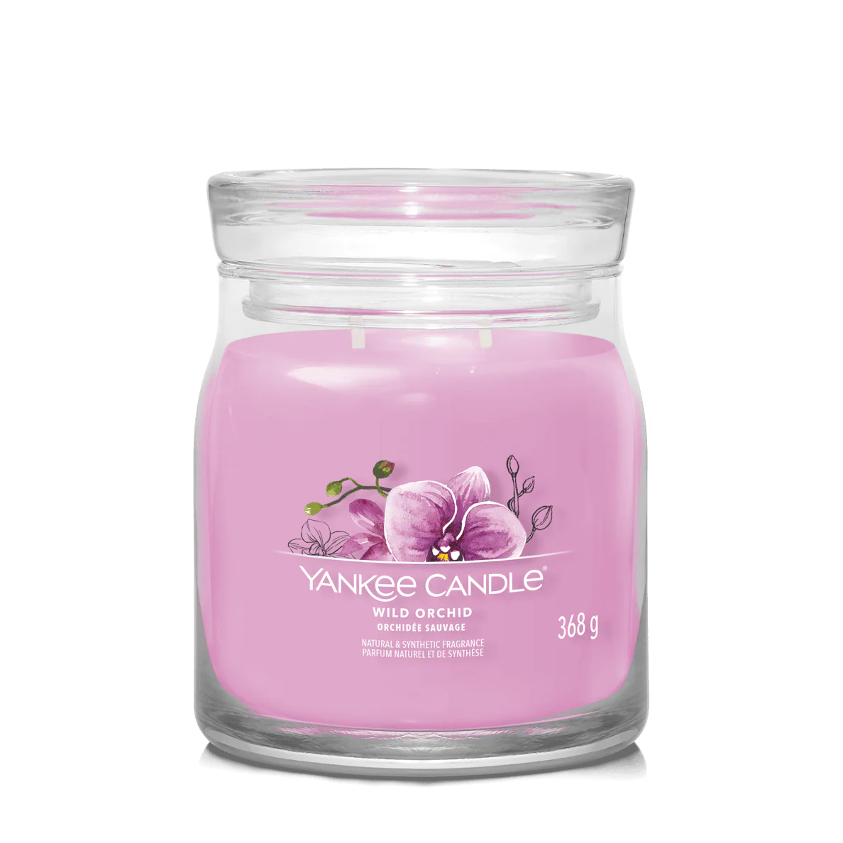 Wild Orchid Signature Medium Jar Yankee Candle 368g