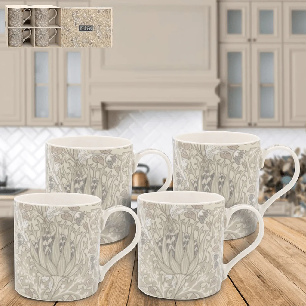 William Morris Artichoke Mugs – Set of 4 - Image 2