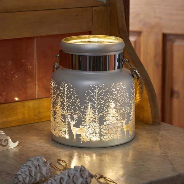 Wonderland Lantern - Silver 20cm