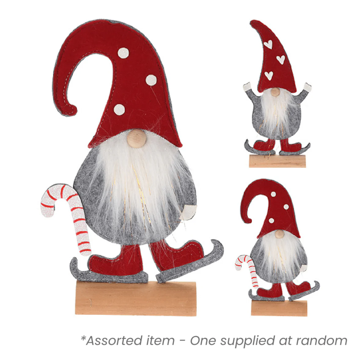 Wood & Felt Christmas Gonk 24cm*