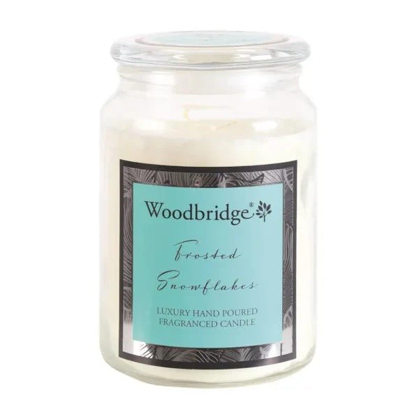 Woodbridge Frosted Snowflakes - Candle Jar 650g