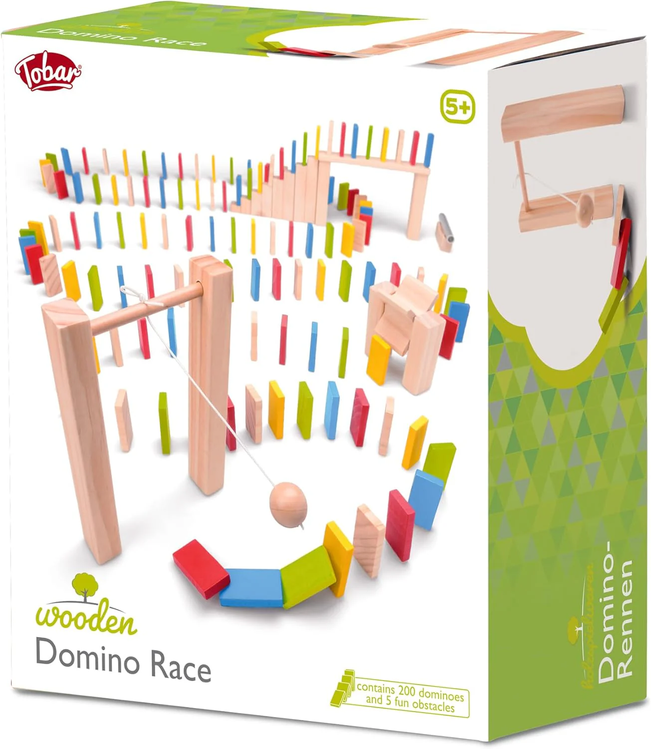Wooden Domino Race